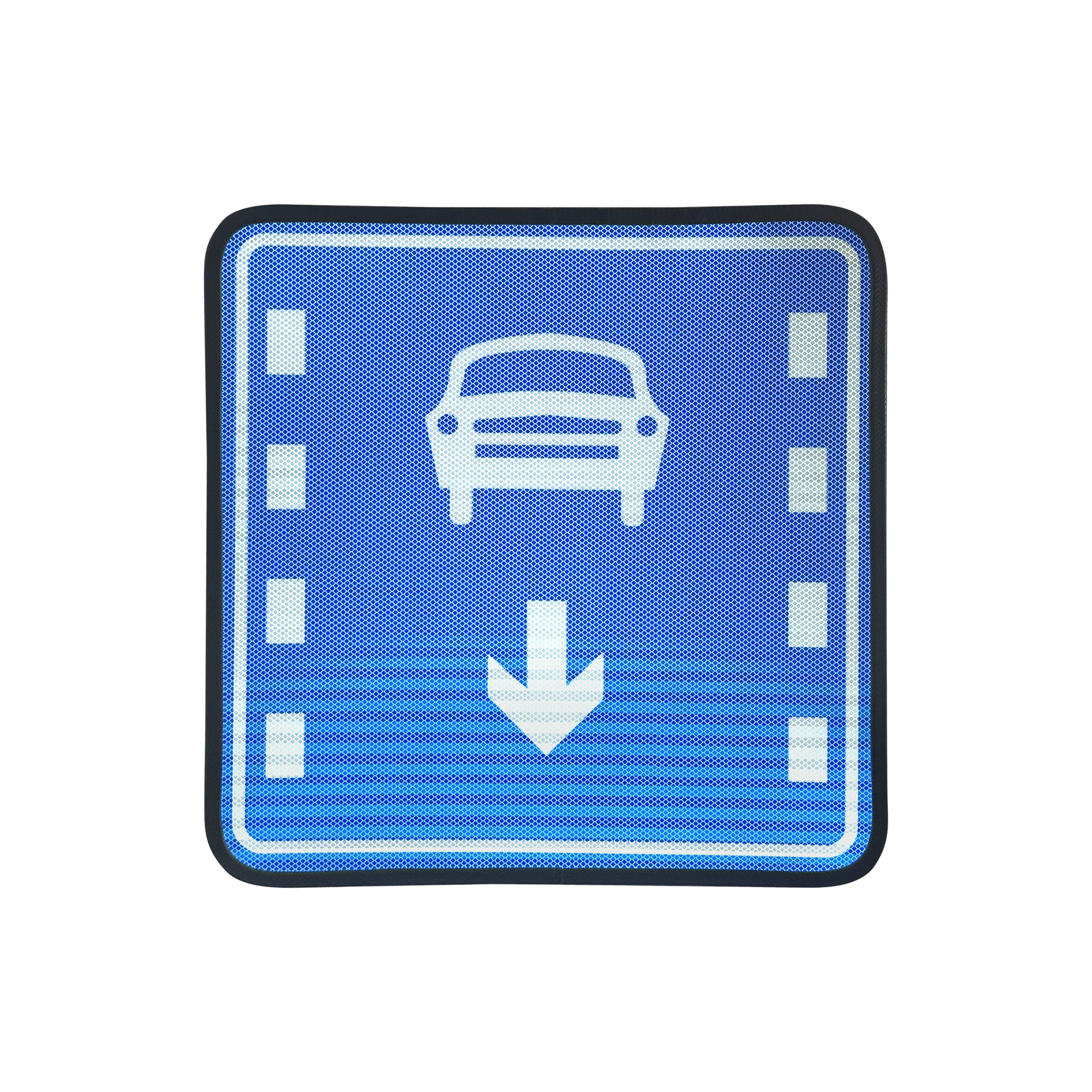 Small passenger car dedicated lane indicator sign